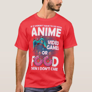 Videospiele von Anime oder Lebensmitteln  T-Shirt