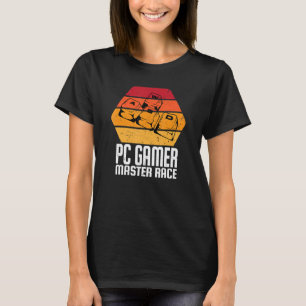 Videospiele WASD Tastatur PC-Gamer Master Race Me T-Shirt