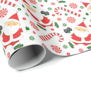 Videospieler-Geschenk zur Feiertagssaison Geschenkpapier