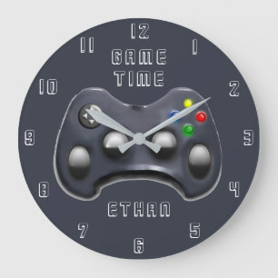 Videospieler große wanduhr