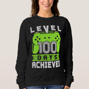 Videospieler Schüler 100. Tag Lehrer 100 Tage Sweatshirt