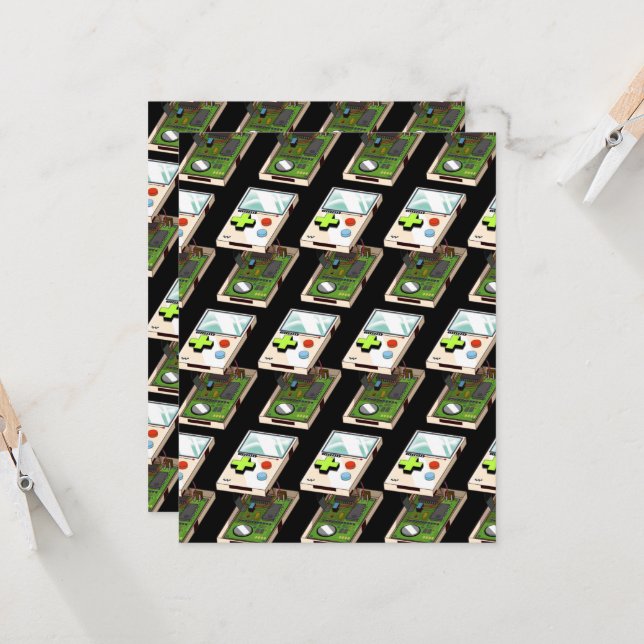 Videospielkonsole (Vorderseite/Rückseite Beispiel)