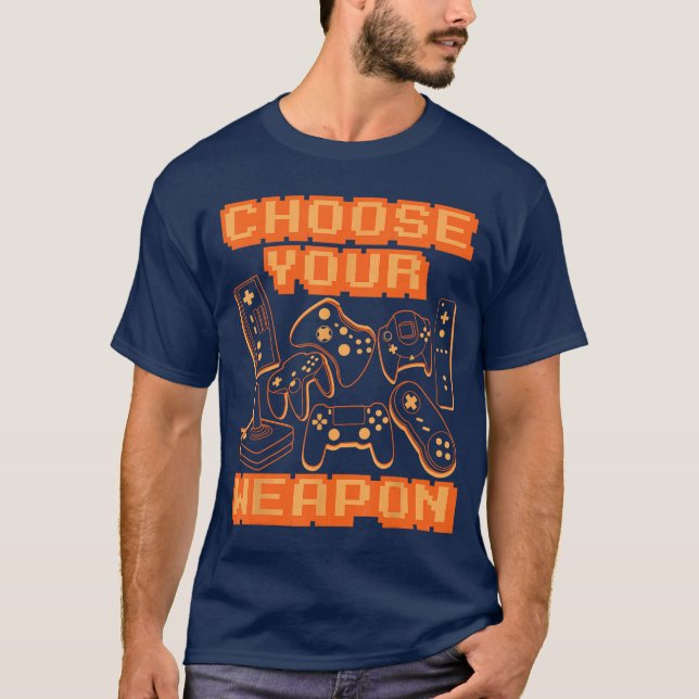 Videospielkonsole Controller Computer Videospieler T-Shirt (Vorderseite)
