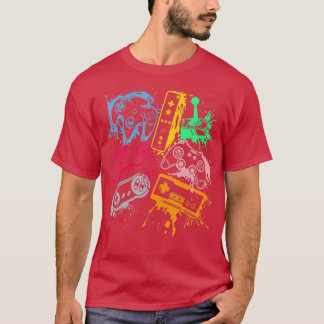 Videospielkonsole Controller Retro 80's 90's Arc T-Shirt