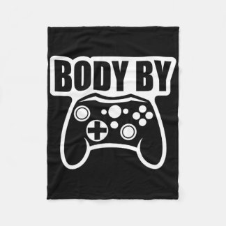 Videospielkörper von Controller Workout Spaß Gamer Fleecedecke