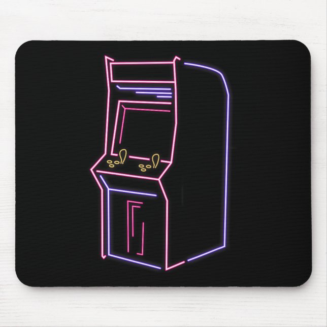 Videospielmaschine Vintag 80er 90er Retro Mousepad (Vorne)