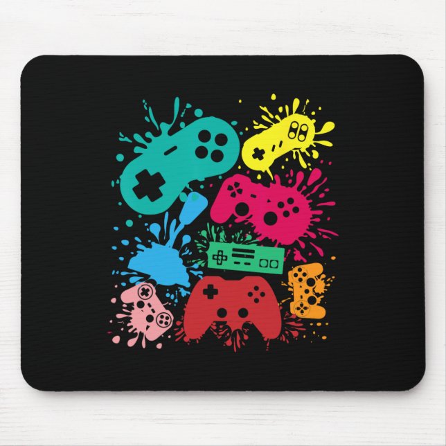 Videospielregler Retro 80er Jahre Generation Mousepad (Vorne)