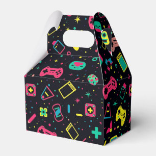 Videospielregler und Spielzeugmuster Geschenkschachtel
