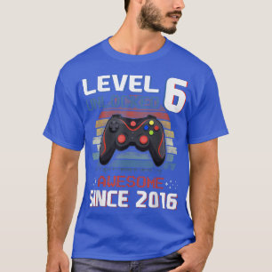 Videospielstufe 6 Unverriegeltes Vintages 2016 Jun T-Shirt