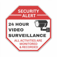 Videoüberwachungszeichen, CCTV-Sicherheit für Unte
