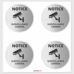 Videoüberwachungszeichen, Warnung Aufkleber
