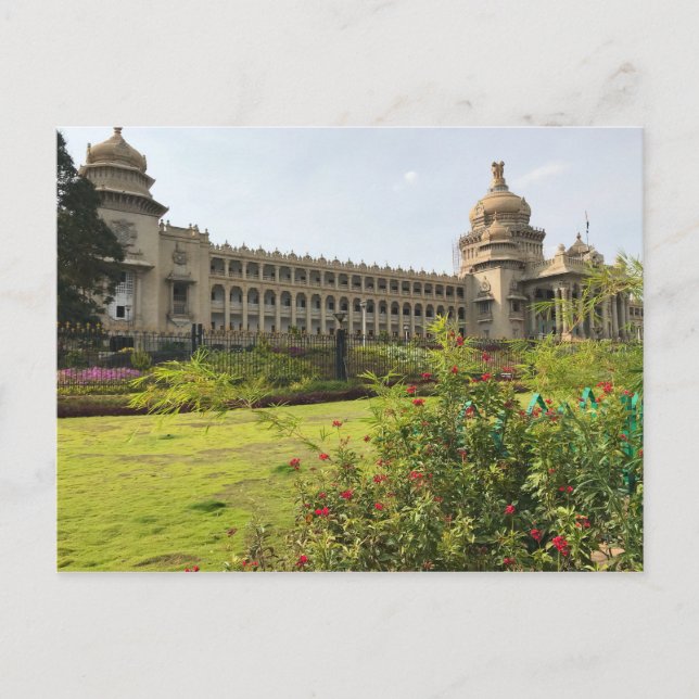 Vidhana Soudha, Bengaluru, Karnataka, Indien Postkarte (Vorderseite)