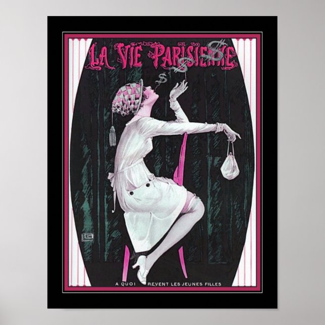Vie Parisienne Art Deco Rings Poster (Vorne)