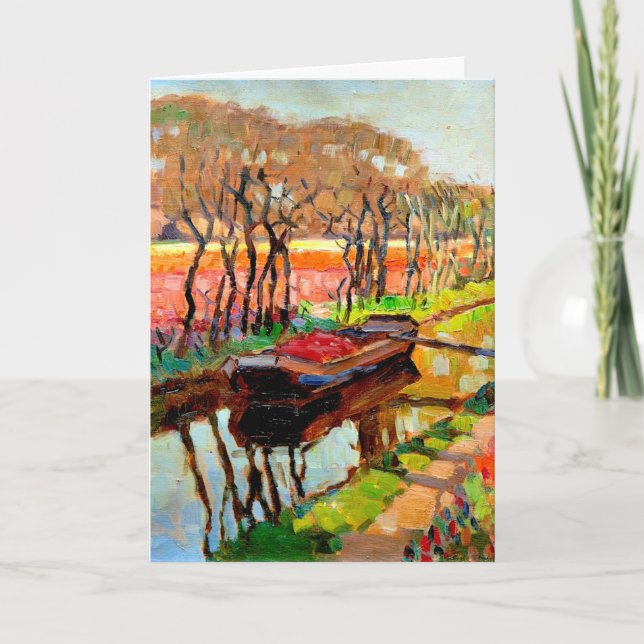 Viegers - Ein Fatboat in den holländischen Bulb-Fe Karte (Vorderseite)