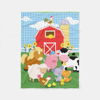 Vieh-Gingham-Flanell-Decke Fleecedecke