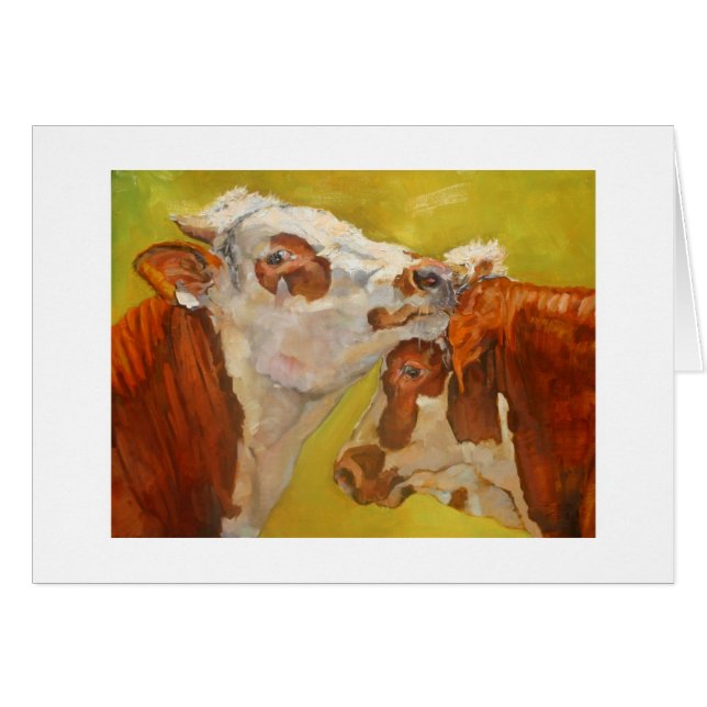 Vieh-Kunstkarte (Vorderseite (Horizontal))