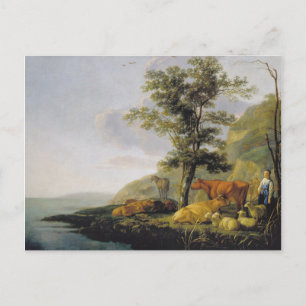 Vieh nahe einem Fluss  Aelbert Cuyp   Postkarte