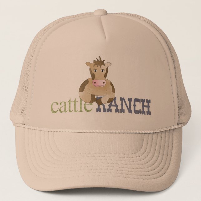 Vieh-Ranch Truckerkappe (Vorderseite)