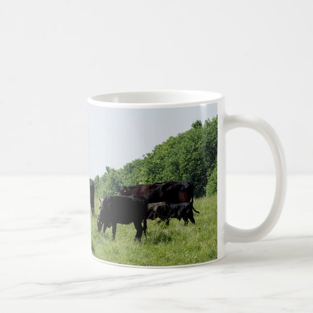 Vieh schwarzes Angus Tasse (Rechts)