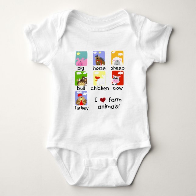 Vieh-T-Shirts und Geschenke Baby Strampler (Vorderseite)