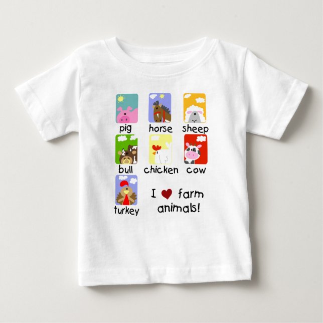 Vieh-T-Shirts und Geschenke Baby T-shirt (Vorderseite)