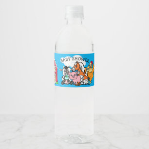 Vieh-themenorientierte Babyparty Wasserflaschenetikett