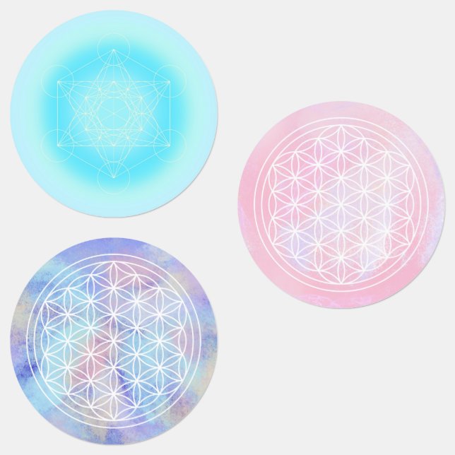 viehfloh, géométrique sacrée, etiketten (Gruppe)