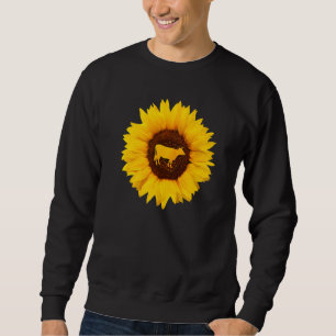 Viehgeschenk für Frauen Männer Kuh Bull Farm Sonne Sweatshirt