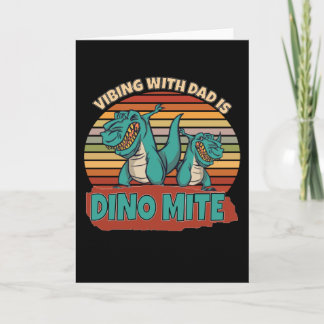 Viehherd mit Vater ist Dino Mite Karte