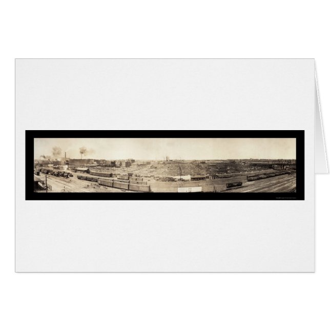 Viehhof-Südomaha-Foto 1908 (Vorderseite (Horizontal))