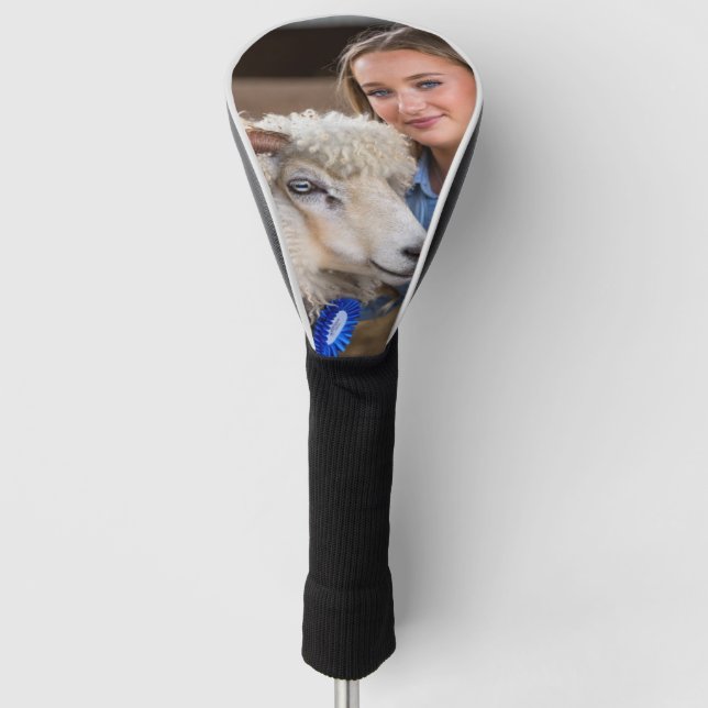 Viehschau-Schaf-Foto-Anpassung Golf Headcover (Vorderseite)
