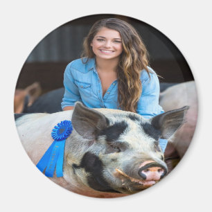 Viehschau Schweine Foto Anpassen Magnet