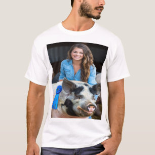 Viehschau Schweine Foto Anpassen T-Shirt