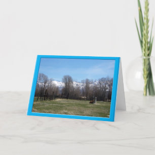 Viehzucht und Ruby Dankeskarte