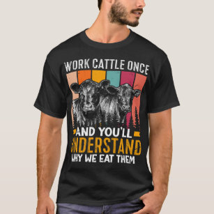Viehzuchtbetrieb Bauernhof Hübscher Kuh Bauer Ret T-Shirt