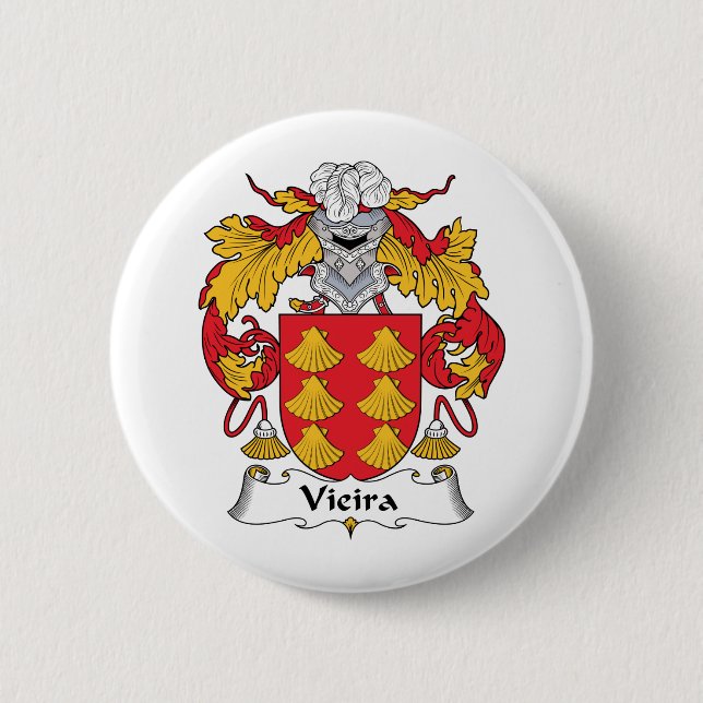 Vieira Familienwappen Button (Vorderseite)