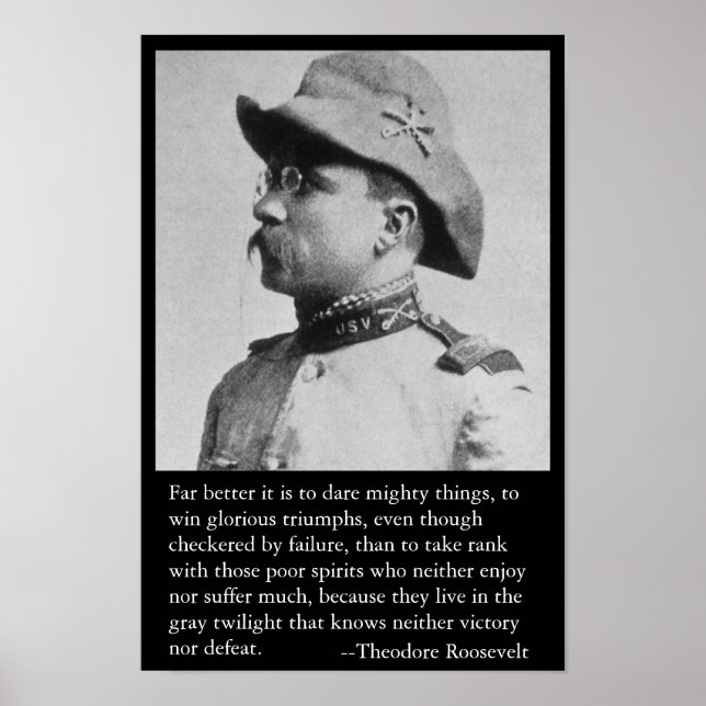 Viel besser ist es, mächtige Dinge zu wagen. Poster (Vorne)