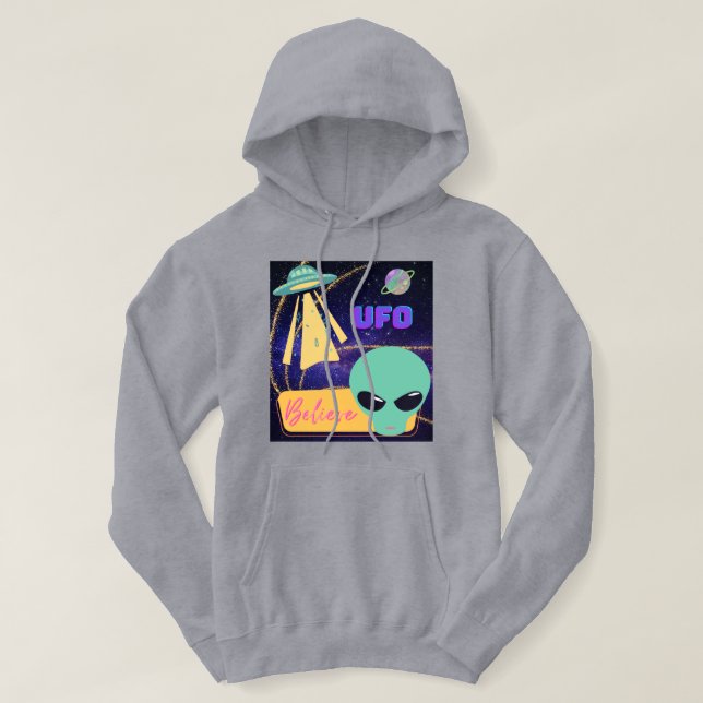 Viel, extraterrestra glauben hoodie (Design vorne)