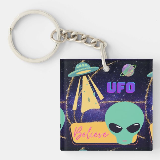 Viel, extraterrestra glauben schlüsselanhänger (Vorderseite)