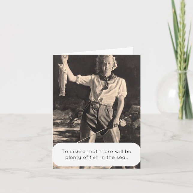 Viel Fisch im Meer Fang & Release Spaß niedlich Karte (Vorderseite)
