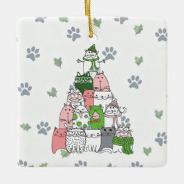 Viel Furry, ein kleines Weihnachtsfest! Keramikornament