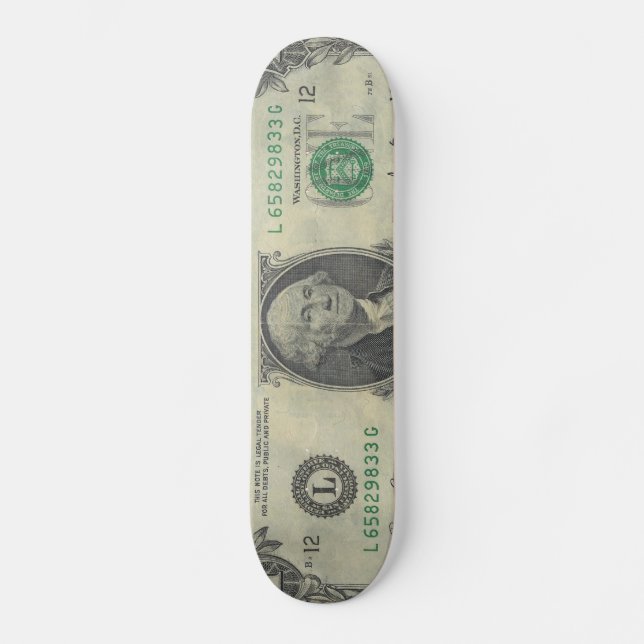 Viel Geld Skateboard (Vorderseite)