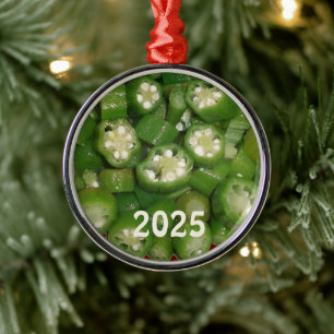 Viel geschnittenes Okra-Ornament Ornament Aus Metall