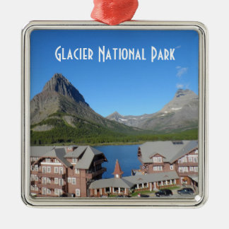 Viel Gletscher-Hotel-Glacier Nationalpark Silbernes Ornament