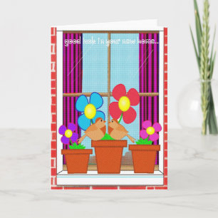 viel Glück auf Ihrer neuen Zuhause Karte