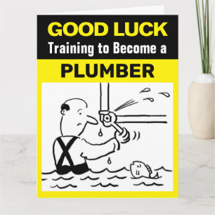 Viel Glück bei der Ausbildung zum Klempner Karte