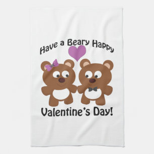 Viel Glück beim Valentinstag! Handtuch
