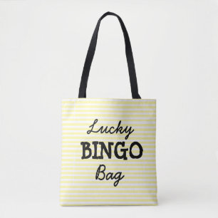 Viel Glück BINGO Taschen-Gelb Striped
