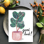 Viel Glück Calathea Gebet Pflanze Wasserfarbe Postkarte<br><div class="desc">Karo aus dieser farbenfrohen Aquarell Kalathea-Pflanze. Sie können den Text behalten oder löschen und Ihren eigenen hinzufügen! Besuchen Sie meinen Shop für mehr!</div>