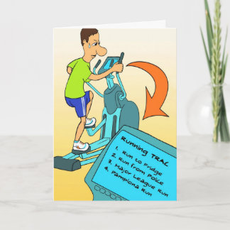Viel Glück Card für Marathoner - Pamplona Run Karte